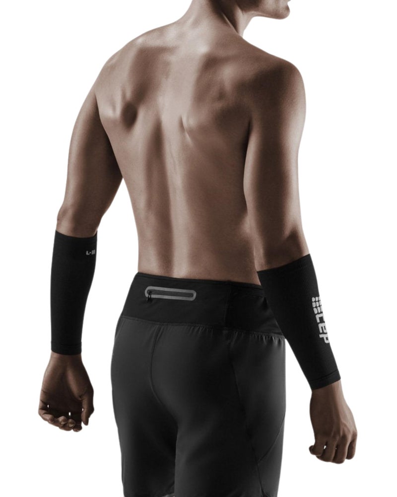 CEP Athletic Compression Forearm Sleeves for Men & Women, Black/Grey II (PAIR) - Image 3